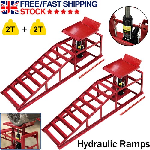 1pair hydraulic car ramps - 2t,