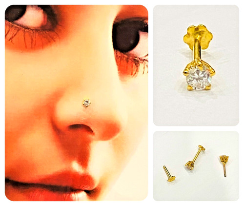 Stunning nose pin stud 22 - stunning, in