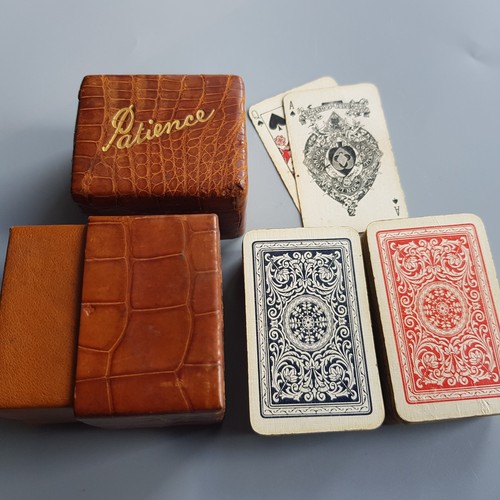 Patience playing card - , in