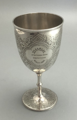 Victorian silver goblet london - victorian,
