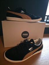 Puma Brasil Black and Tan Trainers Size UK 7 Never worn.