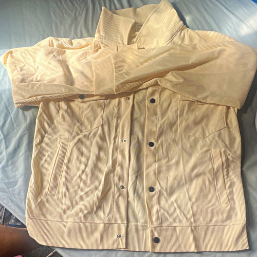 Men beige cotton corduroy - men's,