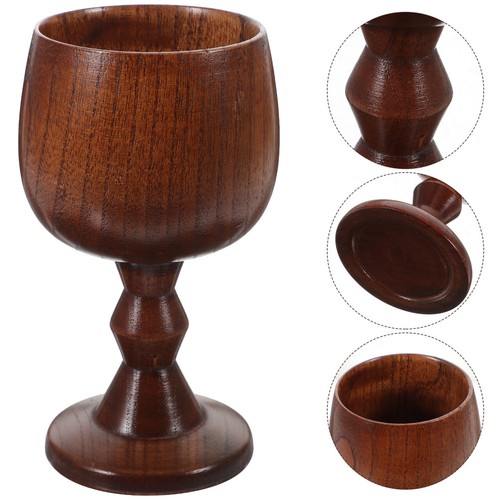 Handmade wooden wine goblet - handmade,