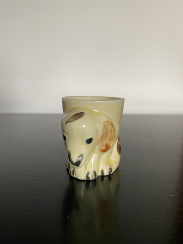 Vintage cute ceramic dog - vintage,