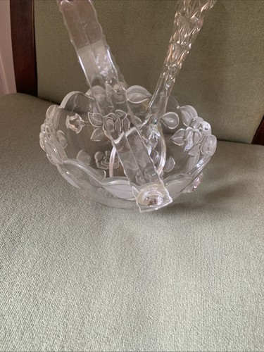 Ornate glass hinge handle bowl - ornate,