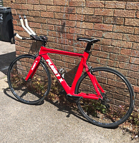 Planet red road bike 700c - red,