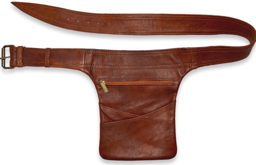 Organic leather hip - leather, bumbag