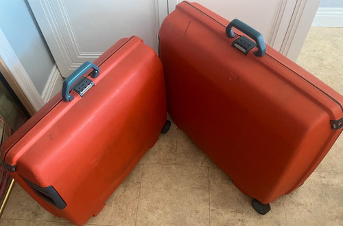 Pair orange vintage - pair,