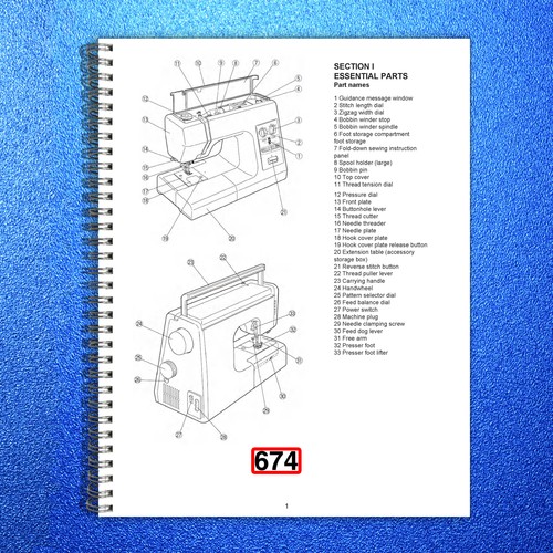 Alfa 674 sewing machine - 674,