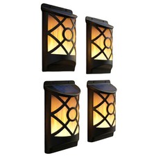Flame Effect Solar Wall Light