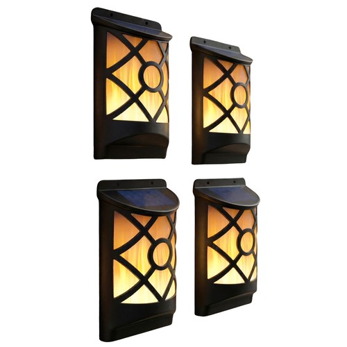 Flame effect solar - wall, light