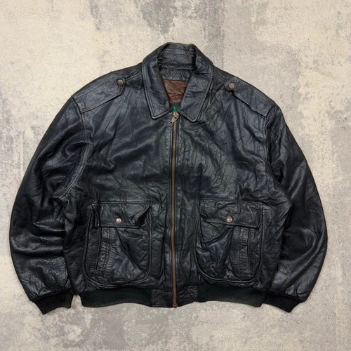 80s leather pilot - leather,