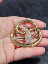 Large Butler and Wilson snake brooch pin READ!