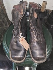 Swedish Leather Vintage (Dated 1941) Military Black Boots