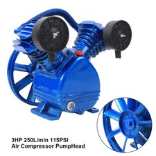 3 HP V Style 2 Piston Twin Cylinder Air Compressor Pump Motor Head Air Tool NEW