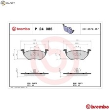 BRAKE PAD SET DISC BRAKE P 24