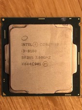 Intel i3 8100 3.60Ghz LGA1151 Quad Core CPU Processor SR3N5