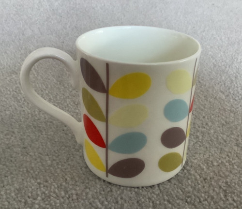 Orla kiely mug bone - bone, china