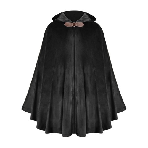 Vintage velvet hooded cloak - velvet,