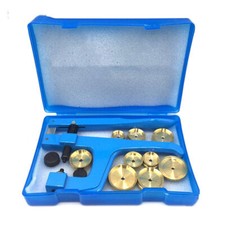12PCS Professional Watch Press Set Back Case Closer w/9 Dies Watch Repair Tool