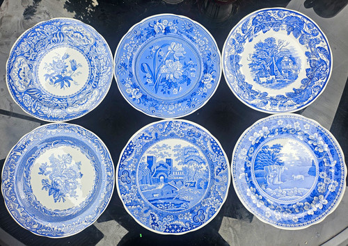 Spode blue room set - spode, 6