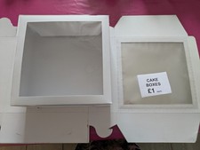 10 Cake Boxes With Window 10" Square