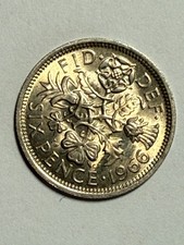 Sixpence 1966 Uncirculated