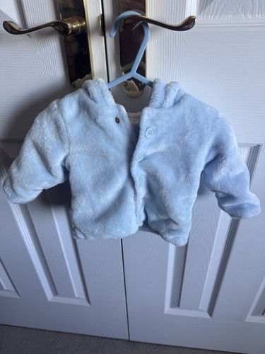 Baby blue fleece - tu, 0-3