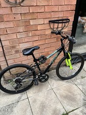 Apollo Gridlock Junior Mountain Bike. 24” Wheel.  Green and Black.