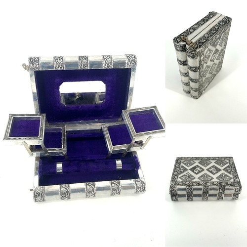 Vintage jewellery box indian - box,