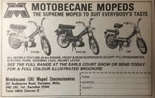 MOTOBECANE MOPEDS feat...... 51VSB, 51VLCB, 7SP ORIGINAL 1970'S B/W ADVERT