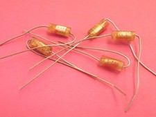5 Pc Wima Vintage Capacitors Audio Amps 1nF = 1000pF 400v Tropyfol Axial EJ19