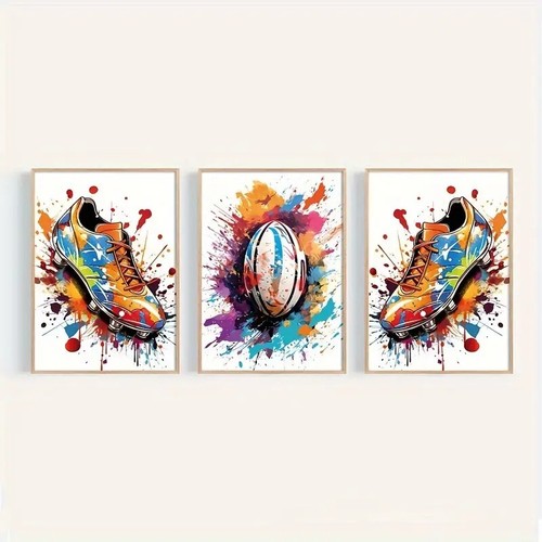 Set three rugby prints - of,