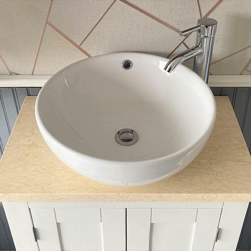 White bathroom cloakroom sink - bathroom,