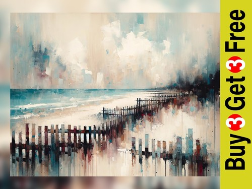 Coastal fences print - 5"x7",