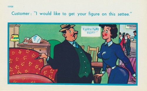 Vintage saucy seaside - vintage,