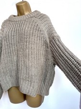H&M Beige Open Knit Chunky
