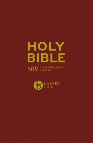 Niv larger print - print, burgundy