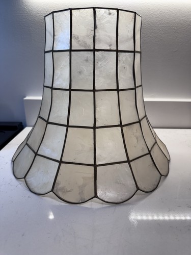 Vintage capiz shell bell shape - capiz,