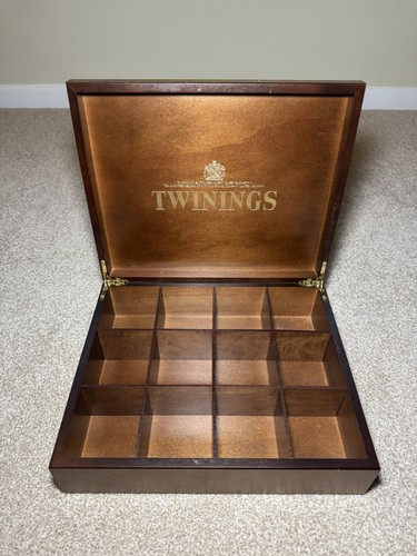Twinings wooden hinged - wooden, display