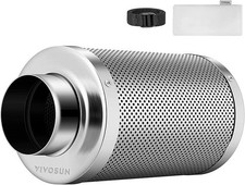 Vivosun 4in Carbon Filter Silver
