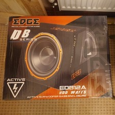 Edge Audio Active 12" Amplified Subwoofer Sub Bass Box Enclosure 900W EDB12A-E0