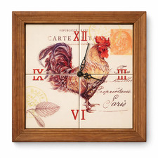 Ceramic Tile Wall Clock