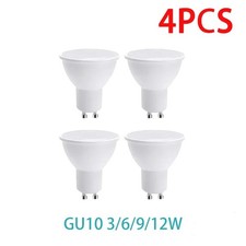 4x GU10 LED Spotlight Bulbs 3W