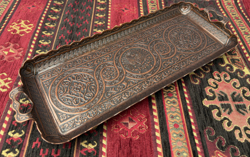 Decorative tray dark - tray,,