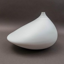 Rosenthal Germany Tappio Wirkkala Vintage Large White Pollo Series Vase 10"