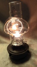 Vintage Lamplight Farms Wall Hanging Oil Lamp 1960's