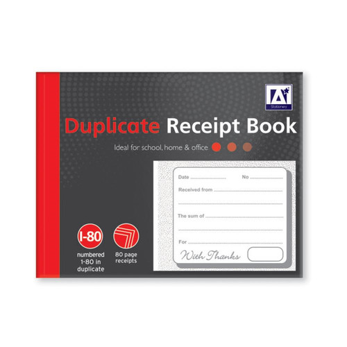 Duplicate receipt book - duplicate,