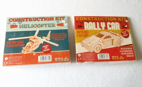 Rally car and helicopter