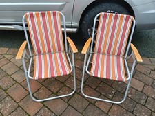 Vintage Pair Of Folding Deck